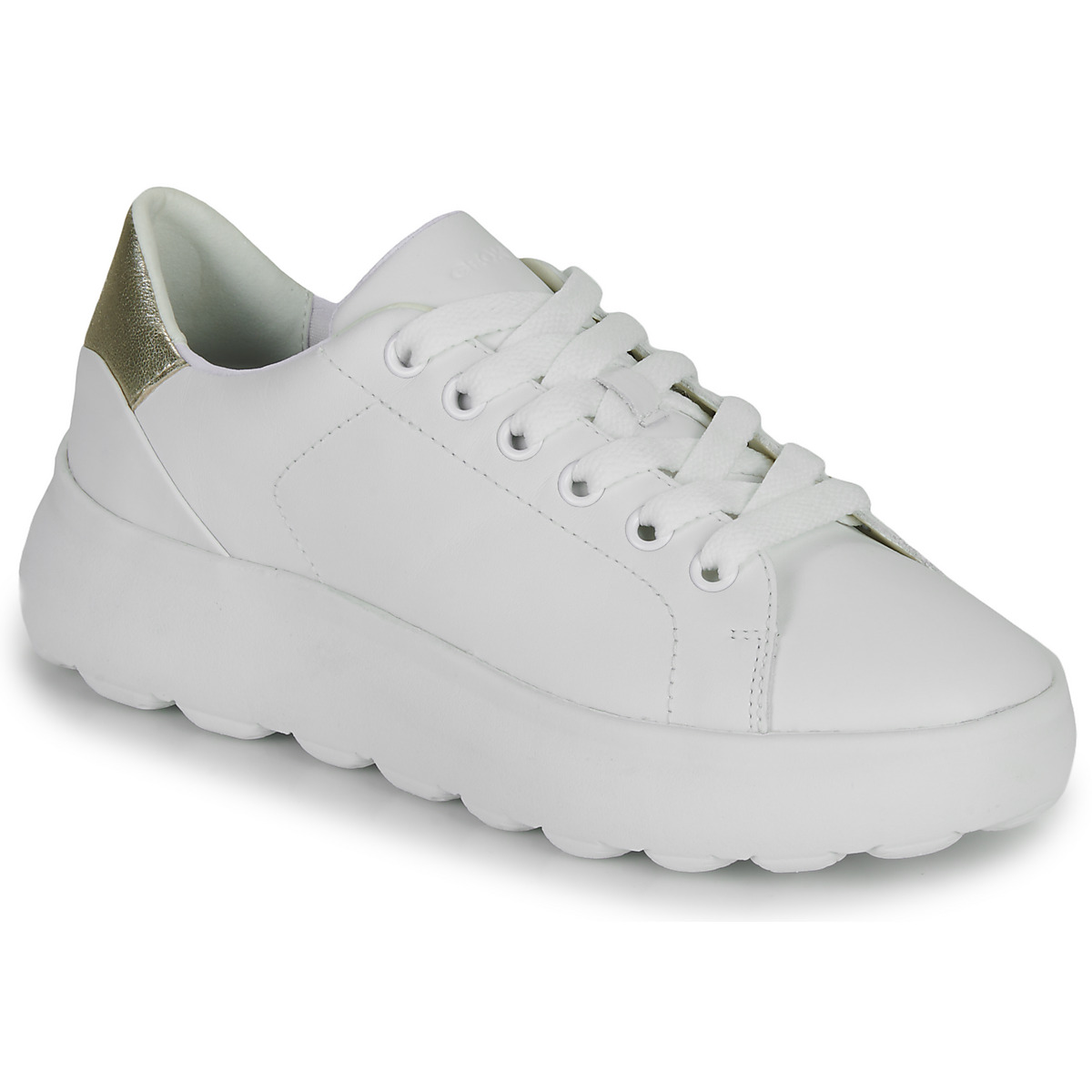 Zapatos Mujer Zapatillas bajas Geox D SPHERICA EC4.1 SNEAKERS Blanco / Plata