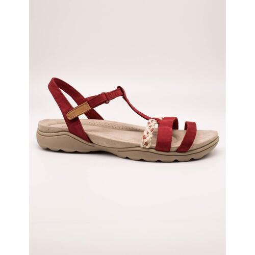 Zapatos Mujer Sandalias Clarks 26171130 Rojo