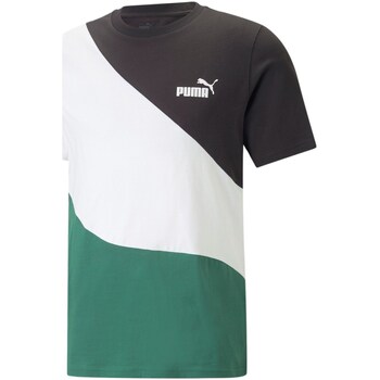 textil Hombre Camisetas manga corta Puma 673380 Blanco