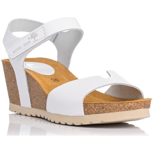 Zapatos Mujer Sandalias Interbios Cuñas  5649 Mujer Blanco Blanco
