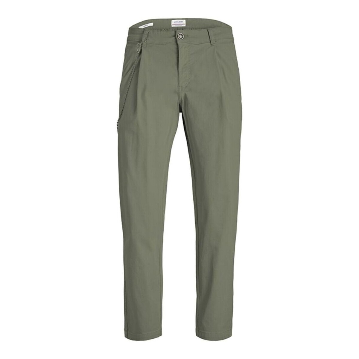 textil Hombre Pantalones Jack & Jones 12229582 BILL FREFFIE-DEEP LICHEN GREEN Verde