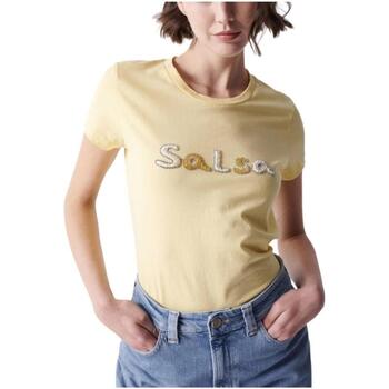 textil Mujer Camisetas manga corta Salsa 21002831 410 Amarillo
