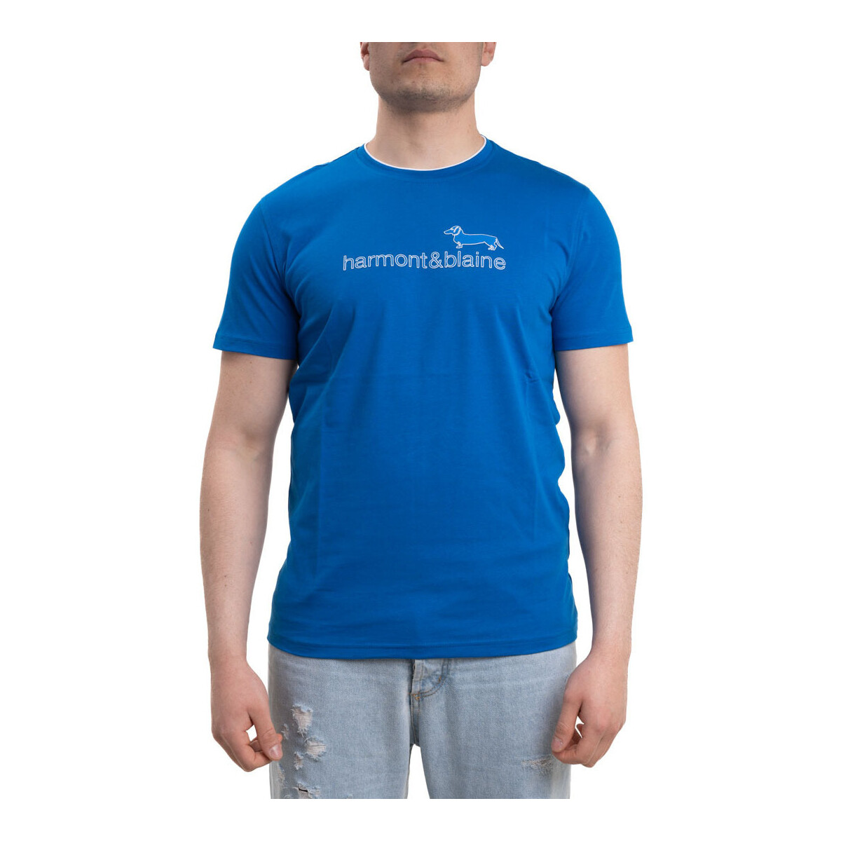 textil Hombre Tops y Camisetas Harmont & Blaine IRJ197021055 Azul