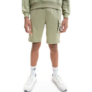 textil Niños Shorts / Bermudas Calvin Klein Jeans IB0IB01182-PLU Verde