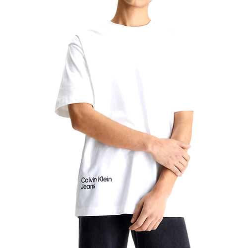 textil Hombre Camisetas manga corta Calvin Klein Jeans J30J322881-YAF Blanco