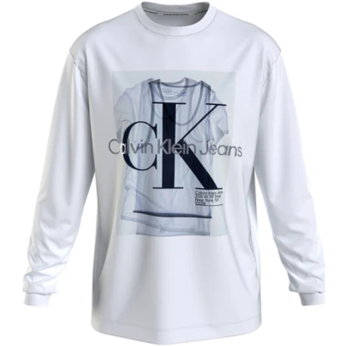 textil Hombre Camisetas manga corta Calvin Klein Jeans J30J322615-YAF Blanco
