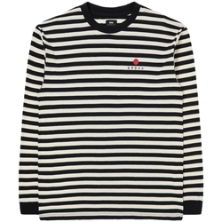 textil Hombre Tops y Camisetas Edwin Basic Stripe T-Shirt LS - Black/White Multicolor