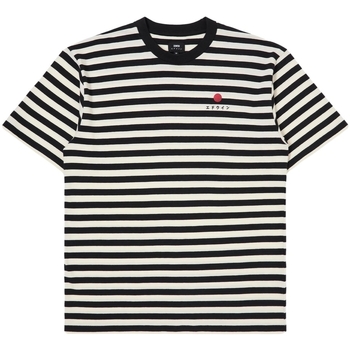 textil Hombre Tops y Camisetas Edwin Basic Stripe T-Shirt - Black/White Multicolor