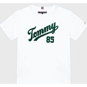 textil Niños Tops y Camisetas Tommy Hilfiger KB0KB08032-YBR WHITE Blanco
