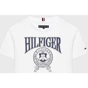 textil Niños Tops y Camisetas Tommy Hilfiger KB0KB08038-YBR WHITE Blanco