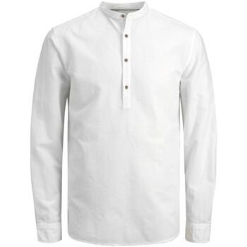 textil Niño Camisas manga larga Jack & Jones 12230086 BLASUMMER-WHITE Blanco