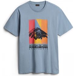 textil Tops y Camisetas Napapijri S-BOLIVAR NP0A4H28-B2B BLUE FADED Azul