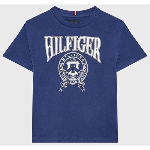 textil Niños Tops y Camisetas Tommy Hilfiger KB0KB08038-C88 PILOT BLUE Azul