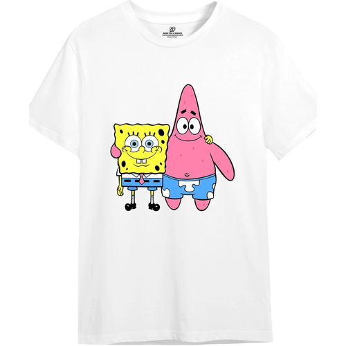 textil Hombre Camisetas manga larga Spongebob Squarepants TV1818 Beige
