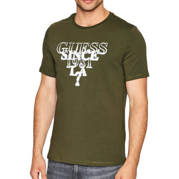 textil Hombre Tops y Camisetas Guess  Verde