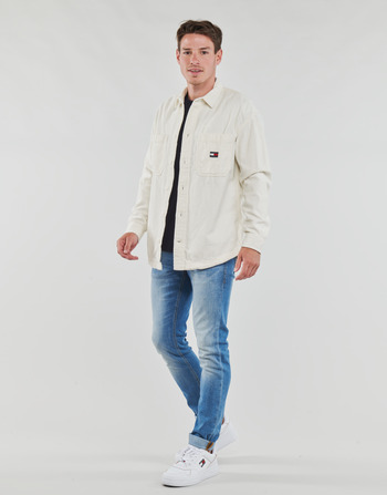 Tommy Jeans TJM CASUAL CORDUROY OVERSHIRT Blanco