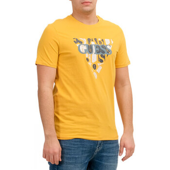 textil Hombre Tops y Camisetas Guess  Amarillo
