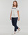 textil Mujer Camisetas manga corta Tommy Hilfiger REG MONOTYPE EMB C-NK SS Blanco