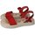 Zapatos Mujer Sandalias Sandali Sandalias de piel Rojo