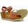 Zapatos Mujer Sandalias Interbios 5649 Rojo