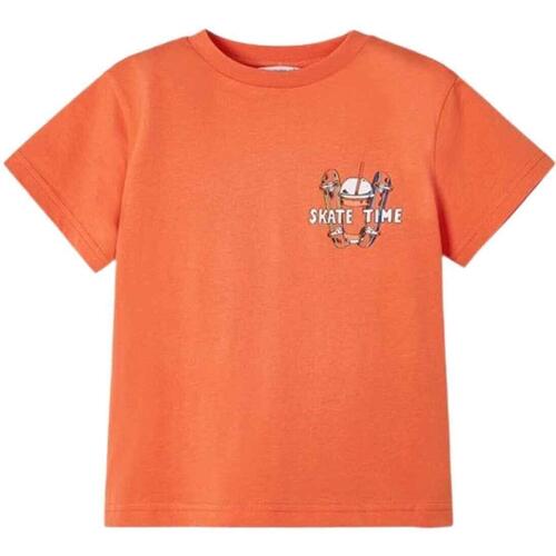 textil Niño Tops y Camisetas Mayoral Camiseta m/c print espalda Naranja
