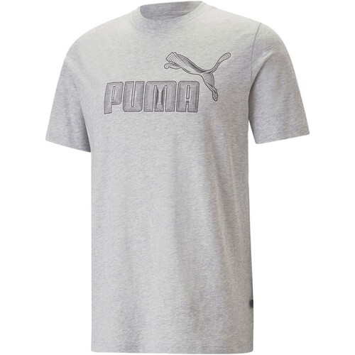 textil Hombre Camisetas manga corta Puma  Gris