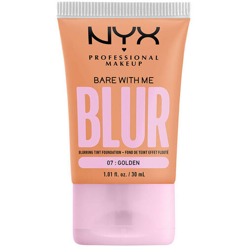 Belleza Mujer Base de maquillaje Nyx Professional Make Up Bare With Me Blur 07- Golden 