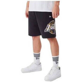 textil Hombre Shorts / Bermudas New-Era Pantalón corto  LA Lakers NBA Team Logo  60332216 Negro