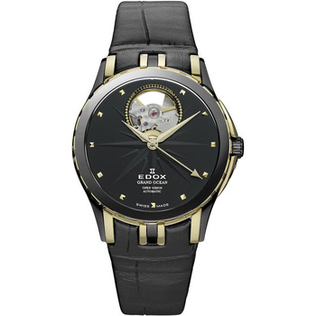 Relojes & Joyas Mujer Relojes analógicos Edox 85012-357JN-NID, Automatic, 33mm, 5ATM Negro