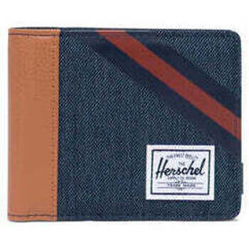 Bolsos Cartera Herschel Roy RFID Indigo Denim/Synthetic Leather Stripe Peacoat/Picante Azul