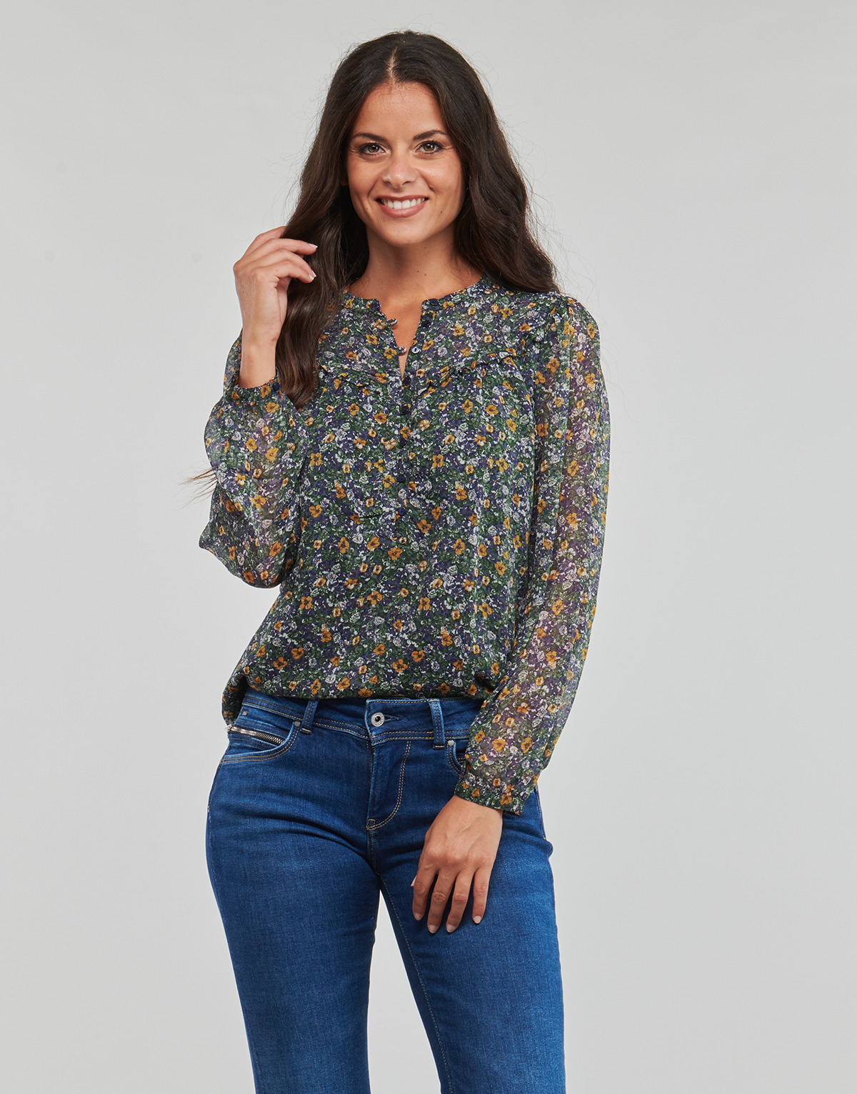 textil Mujer Tops / Blusas Pepe jeans ISEO Multicolor