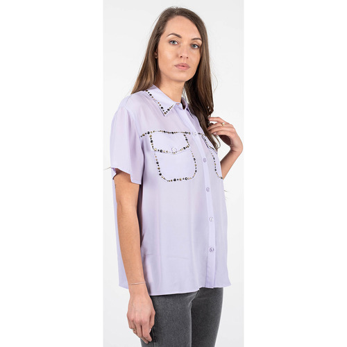 textil Mujer Camisas Pinko 1G15MU Y6WB | Rilassato Violeta