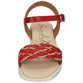 Zapatos Mujer Sandalias Sandali Sandalias trenzadas Rojo