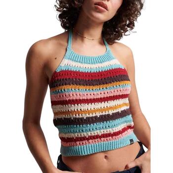 textil Mujer Tops y Camisetas Superdry VINTAGE CROCHET HALTER TOP Multicolor