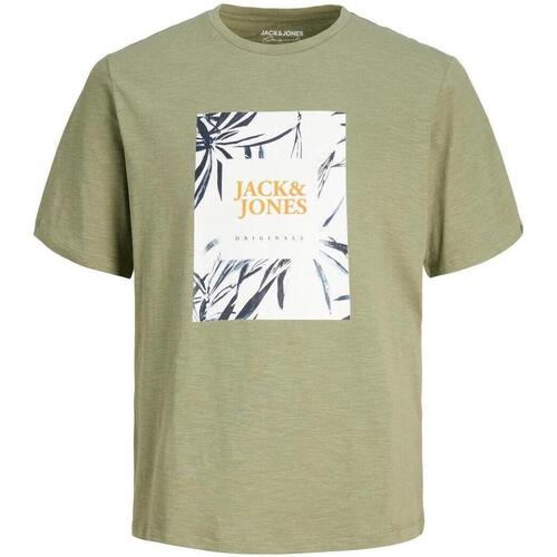 textil Hombre Camisetas manga corta Jack & Jones 12228774 Verde