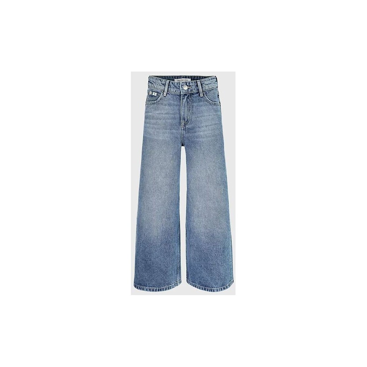 textil Niña Vaqueros Calvin Klein Jeans IG0IG01892 WIDE-1AA VISUAL LIGHT BLUE Azul