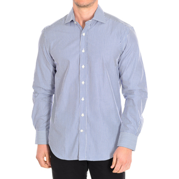 textil Hombre Camisas manga larga CafÃ© Coton AVOCATIER5-L-33LS Azul