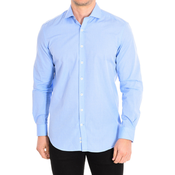 textil Hombre Camisas manga larga CafÃ© Coton FILAFIL03-33LS Azul