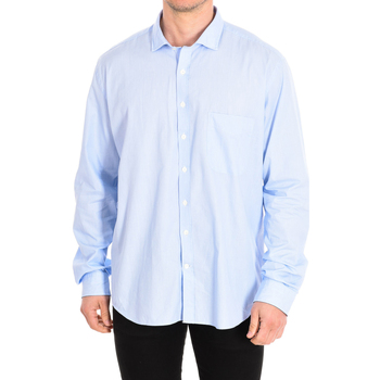 textil Hombre Camisas manga larga CafÃ© Coton MILLERAIES3-66HLSSLIM Azul
