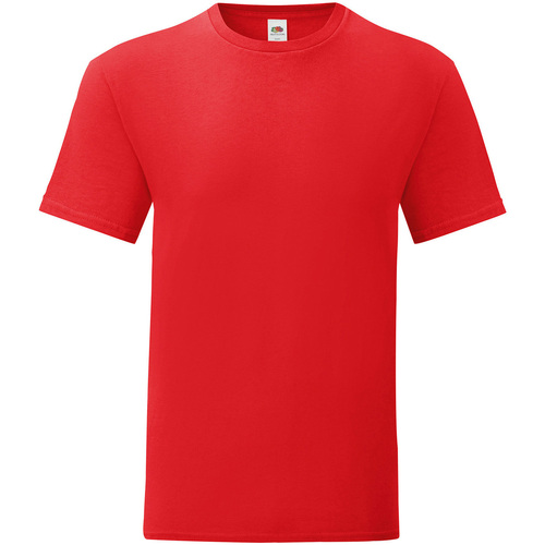 textil Hombre Camisetas manga larga Fruit Of The Loom Iconic 150 Rojo