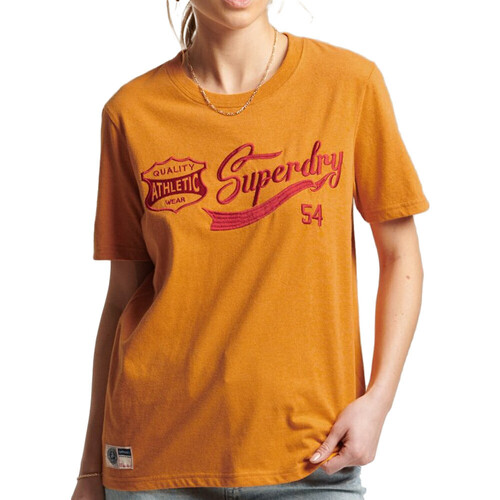 textil Mujer Tops y Camisetas Superdry  Naranja