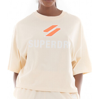 textil Mujer Tops y Camisetas Superdry  Beige