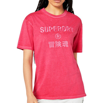 textil Mujer Tops y Camisetas Superdry  Rosa