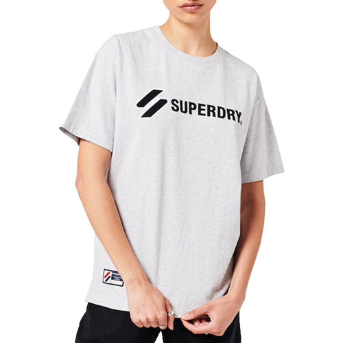 textil Mujer Tops y Camisetas Superdry  Gris