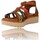 Zapatos Mujer Sandalias Suave Sandalias de Verano para Mujer con Cuña  Modelo 5104 Multicolor