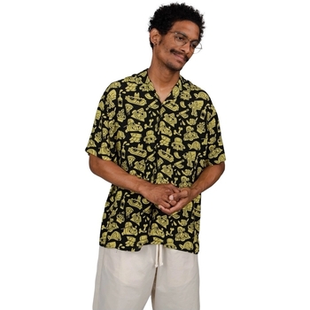 textil Hombre Camisas manga larga Brava Fabrics Veranoir Faes Shirt - Lemon Negro