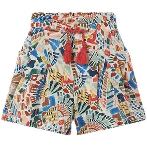 textil Niña Shorts / Bermudas Mayoral Falda pantalon estampada Beige