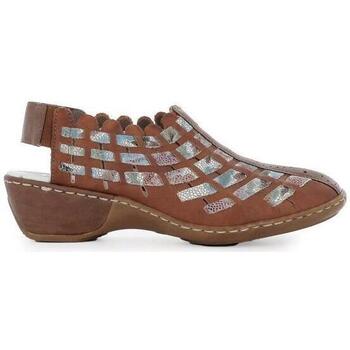 Zapatos Mujer Sandalias Rieker 47156-24 Marrón