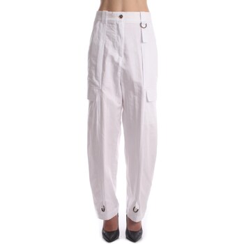 textil Mujer Pantalón cargo Semicouture S3SQ06 Blanco