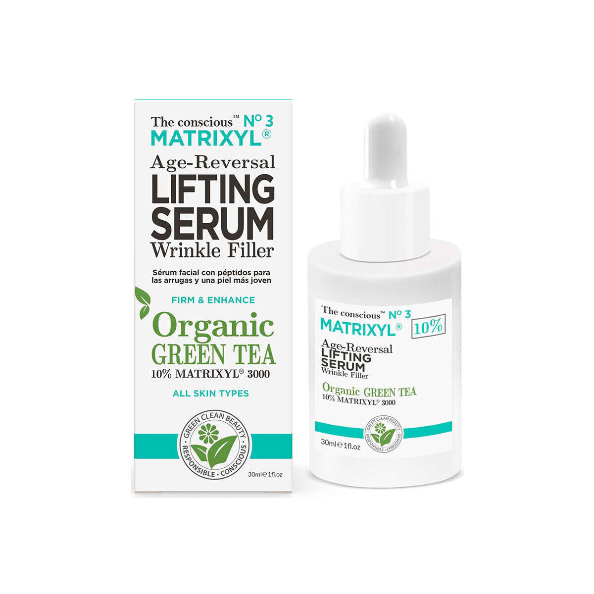 Belleza Antiedad & antiarrugas The Conscious™ Matrixyl® Age-reversal Lifting Serum Organic Green Tea 